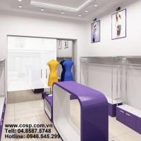 Thiết kế cửa hàng thời trang công sở A&S